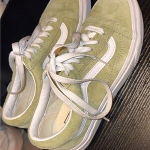 Vans Green Suede Old Skool Sneakers